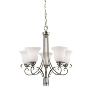 Brighton  Chandelier in Brushed Nickel by ELK Home