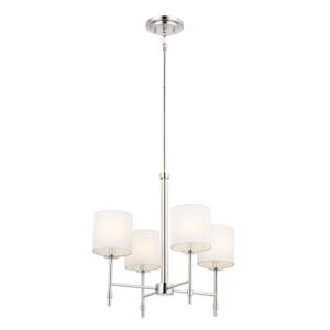 Ali 4-Light Mini Chandelier in Polished Nickel