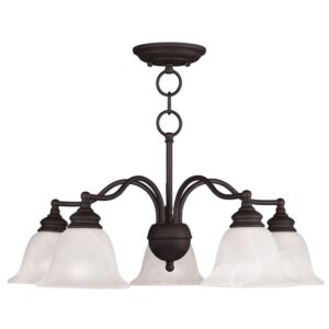 Essex 5-Light Chandelier with Ceiling Mount in Bronze