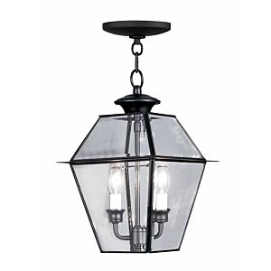 Westover 2-Light Outdoor Pendant in Black