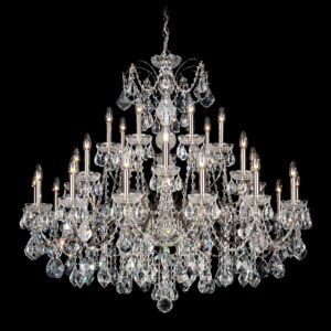 Century 28 Light Chandelier in Black Pearl by Schonbek