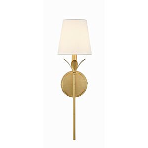 Broche 1-Light Wall Mount in Antique Gold