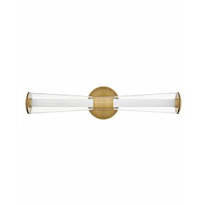 Hinkley Elin Bathroom Vanity Light In Lacquered Brass