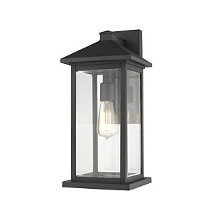 Z-Lite Portland 1-Light Outdoor Wall Sconce In Black