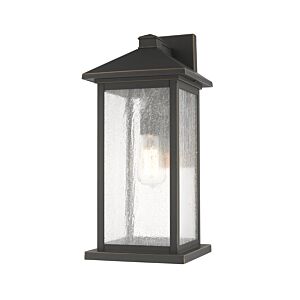 Z Lite Portland 1 Light Outdoor Wall Sconce In Oil Rubbed Bronze