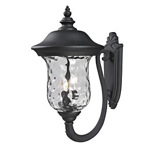 Z-Lite Armstrong 3-Light Outdoor Wall Sconce In Black