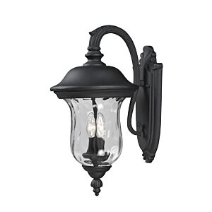 Z-Lite Armstrong 2-Light Outdoor Wall Sconce In Black