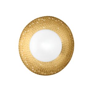 Glimmer 1-Light LED Wall Sconce in Aged Brass