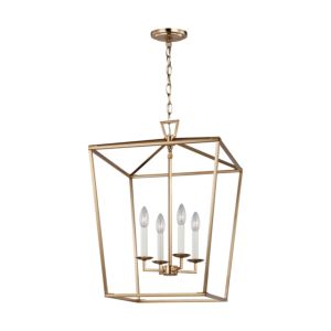 Visual Comfort Studio Dianna 4-Light LED Pendant Light in Satin Brass