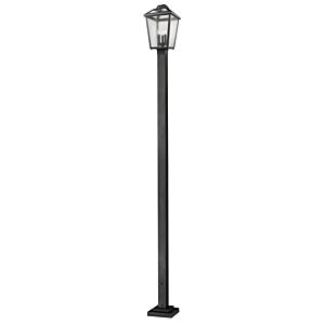 Z-Lite Bayland 3-Light Outdoor Post Mounted Fixture Light In Oil Rubbed Bronze