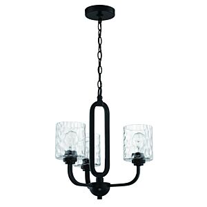 Craftmade Collins 3-Light Chandelier in Flat Black