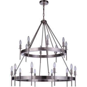 Craftmade Larrson 18-Light Chandelier in Brushed Polished Nickel