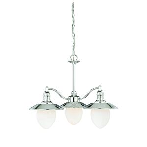 Marina Bay 3-Light Chandelier in Polished Nickel