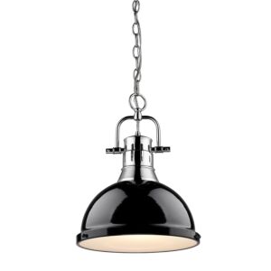 Duncan  Pendant in Chrome by Golden Lighting