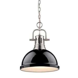 Duncan  Pendant in Pewter by Golden Lighting