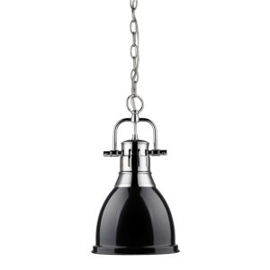 Duncan  Pendant in Chrome by Golden Lighting