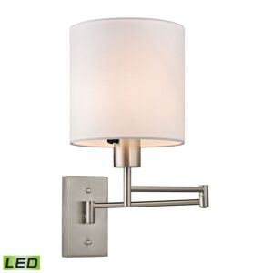 Carson 1-Light LED Wall Sconce in Brushed Nickel