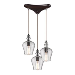 Menlow Park 3-Light Pendant in Oil Rubbed Bronze