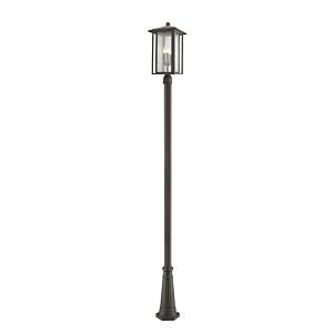 Z Lite Aspen 3 Light Outdoor Post Mounted Fixture Light In Oil Rubbed Bronze