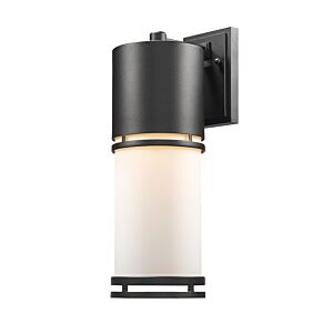 Z-Lite Luminata 1-Light Outdoor Wall Sconce In Black