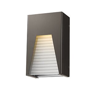 Z-Lite Millenial 1-Light Outdoor Wall Sconce In Bronze Silver