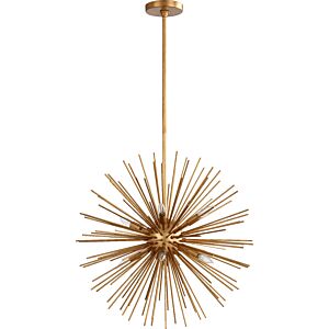 ELECTRA 8-Light Pendant in Gold Leaf