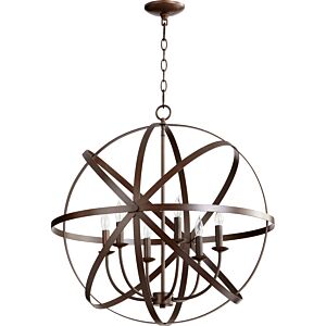 Celeste 6-Light Chandelier in Oiled Bronze