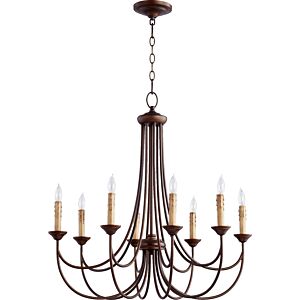 Brooks 8-Light Chandelier in Oiled Bronze