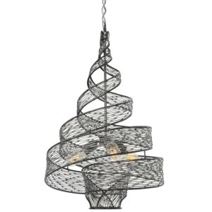 Flow Three Light Pendant in Steel by Varaluz