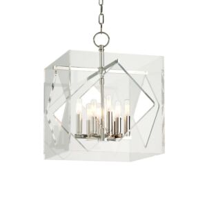 Travis 8-Light Pendant in Polished Nickel