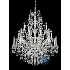 Bordeaux 25 Light Chandelier in French Gold by Schonbek