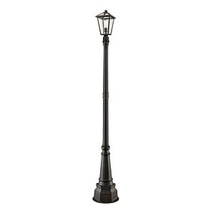 Z-Lite Talbot 1-Light Outdoor Post Mounted Fixture Light In Oil Rubbed Bronze