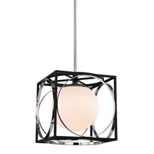 Wadsworth One Light Pendant in Polished Nickel by Hudson Valley