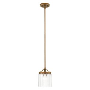 Ashton 1-Light Mini Pendant in Hand Applied Palacial Bronze