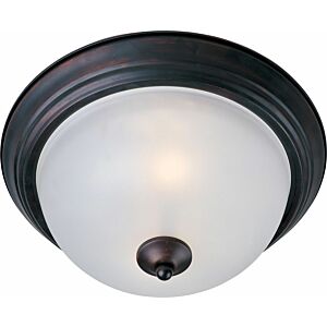 Essentials   584x Three Light Flush Mount in Oil Rubbed Bronze by Maxim