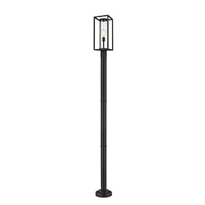 Z-Lite Dunbroch 1-Light Outdoor Post Mounted Fixture Light In Black