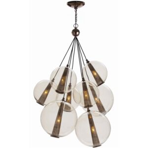 Caviar Eight Light Cluster in Smoke by Arteriors