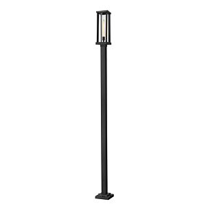 Z-Lite Glenwood 1-Light Outdoor Post Mounted Fixture Light In Black