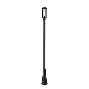 Z-Lite Glenwood 1-Light Outdoor Post Mounted Fixture Light In Black