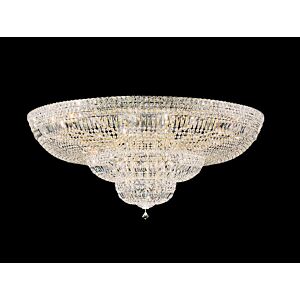 Petit Crystal Deluxe 36 Light Flush Mount in Gold by Schonbek