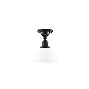 Sutton One Light Semi Flush Mount in Old Bronze by Hudson Valley