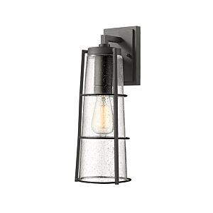 Z-Lite Helix 1-Light Outdoor Wall Sconce In Black