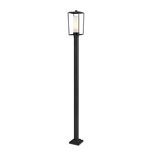 Z-Lite Sheridan 1-Light Outdoor Post Mounted Fixture Light In Black