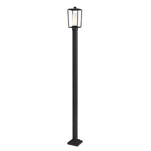 Z-Lite Sheridan 1-Light Outdoor Post Mounted Fixture Light In Black