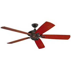 Generation Lighting 60" Cyclone Outdoor Wet Rated Ceiling Fan in Roman Bronze