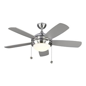 Monte Carlo Discus Classic II 44 Inch Indoor Ceiling Fan in Brushed Steel