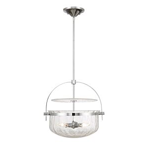 Denmar Four Light Convertible SemiFlushPendant in Polished Chrome by Savoy House