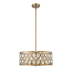 Z-Lite Dealey 6-Light Chandelier In Heirloom Brass