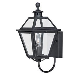 Nottingham 1-Light Outdoor Wall Mount in Textured Black