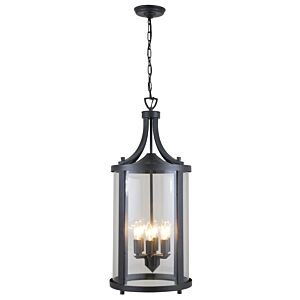 Niagara Outdoor 6-Light Outdoor Pendant in Hammered Black